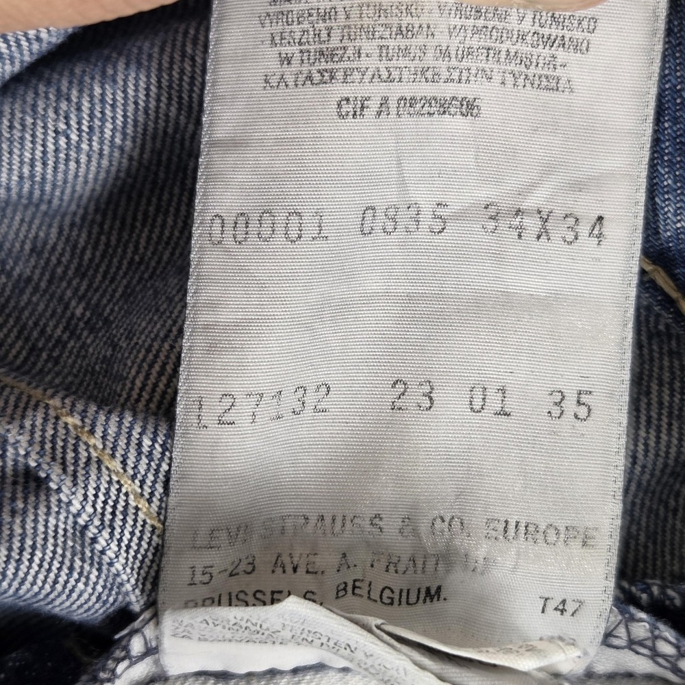 Vintage Levis Engineered Jeans Mens Blue Twisted Button Fly Fits 32x33 - Picture 10 of 16